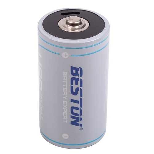 Ladattava D-koon akku USB-C-portilla, 1.5V, 4000mAh, Li-Ion