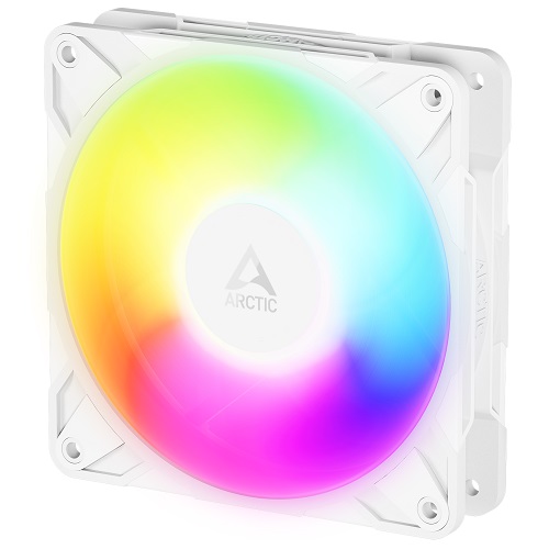 ARCTIC P12 Pro Reverse PWM PST A-RGB korkean suorituskyvyn PWM-tuuletin, 4-pin, 120mm, valkoinen