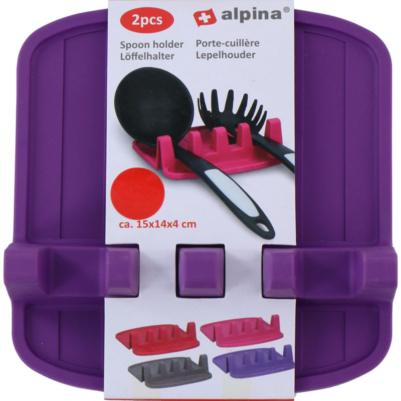 Alpina keittiövälinetelineet, 2 kpl, violetit