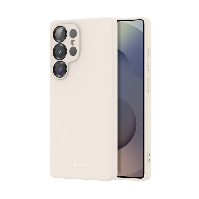 Crong Color Cover -suojakuori Samsung Galaxy S25 Ultra -puhelimelle, beige