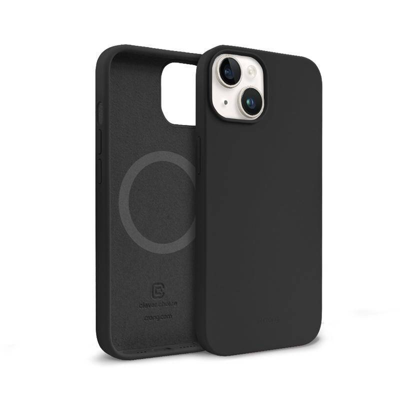 Crong Color Cover Magnetic suojakuori iPhone 14 / 13 -laitteelle, MagSafe-yhteensopiva, musta