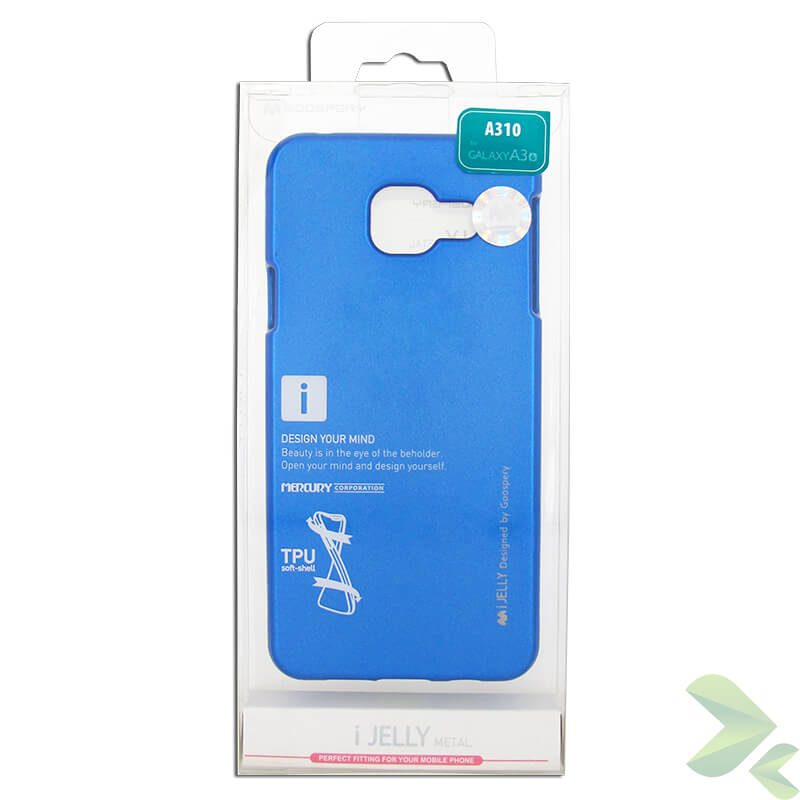 Mercury I-Jelly case for Samsung Galaxy A3 (2016), blue