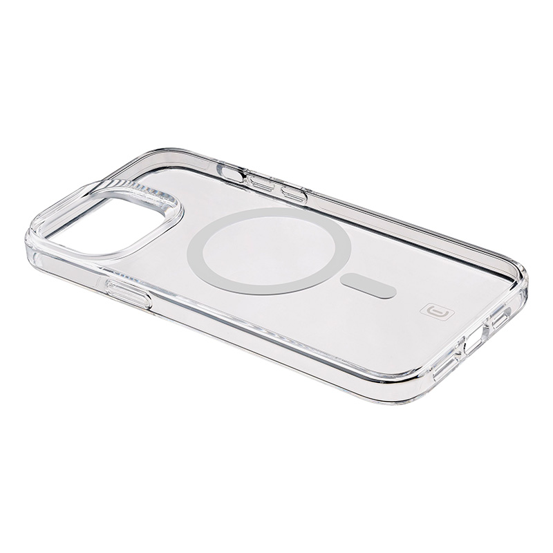 Cellularline Gloss Mag suojakuori iPhone 15 Pro Max -laitteelle, MagSafe-yhteensopiva, läpinäkyvä