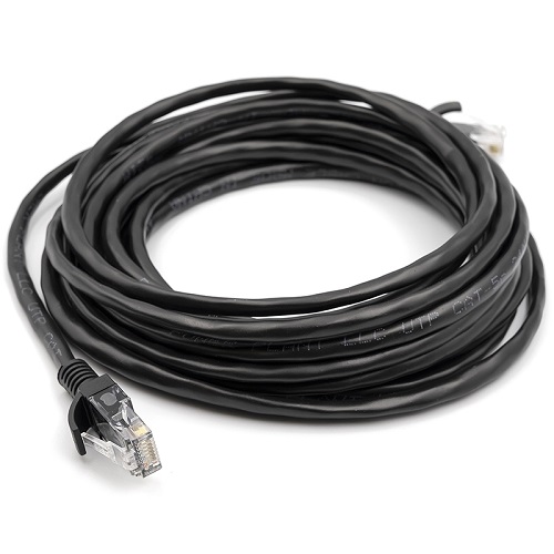 Kaapeli Cat5E UTP, 5m, musta