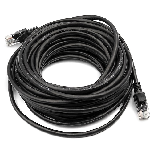 Kaapeli Cat5E UTP, 10m, musta