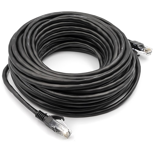 Kaapeli Cat5E UTP, 15m, musta
