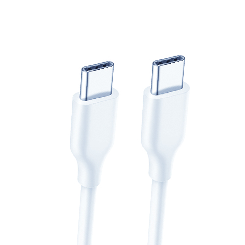 Extra Digital CA912810 USB-C–USB-C-kaapeli Power Delivery -tuella, 60 W, 1,8 m, valkoinen