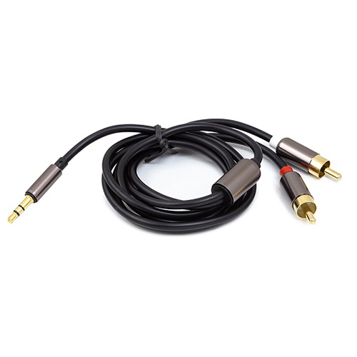 Äänikaapeli 3,5mm – 2x RCA, 1m