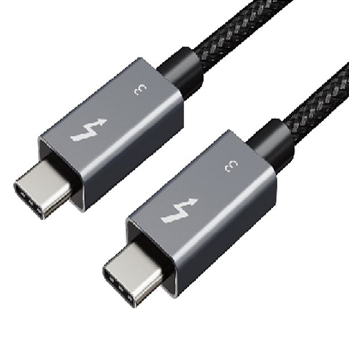 Extra Digital CA913336 Thunderbolt 3 USB-C-kaapeli, 40 Gbit/s, 100 W, 4K/60 Hz, 1 m