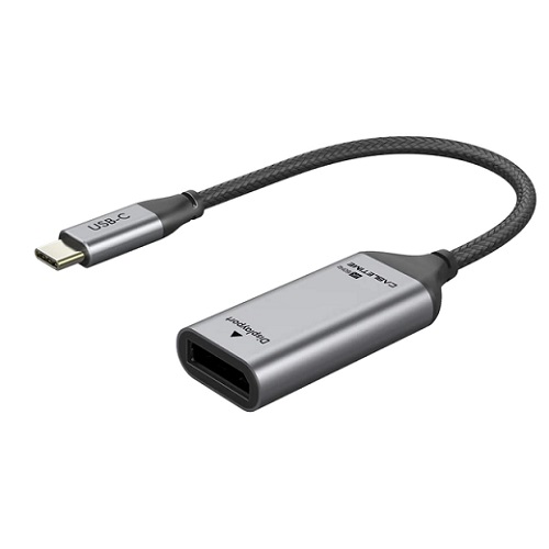 Adapteri USB-C (uros) - DisplayPort (naaras), 4K/60Hz, kultapinnoitetut liittimet