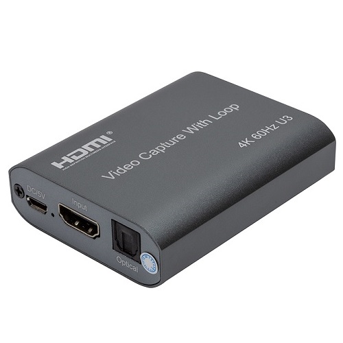Videokaappaus silmukalla HDMI USB3.0, 4K 60Hz