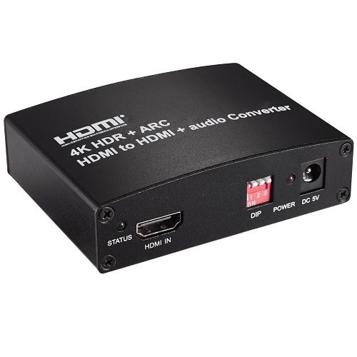 HDMI-äänenpurkaja, HDMI - HDMI + ääni, 4K 60Hz
