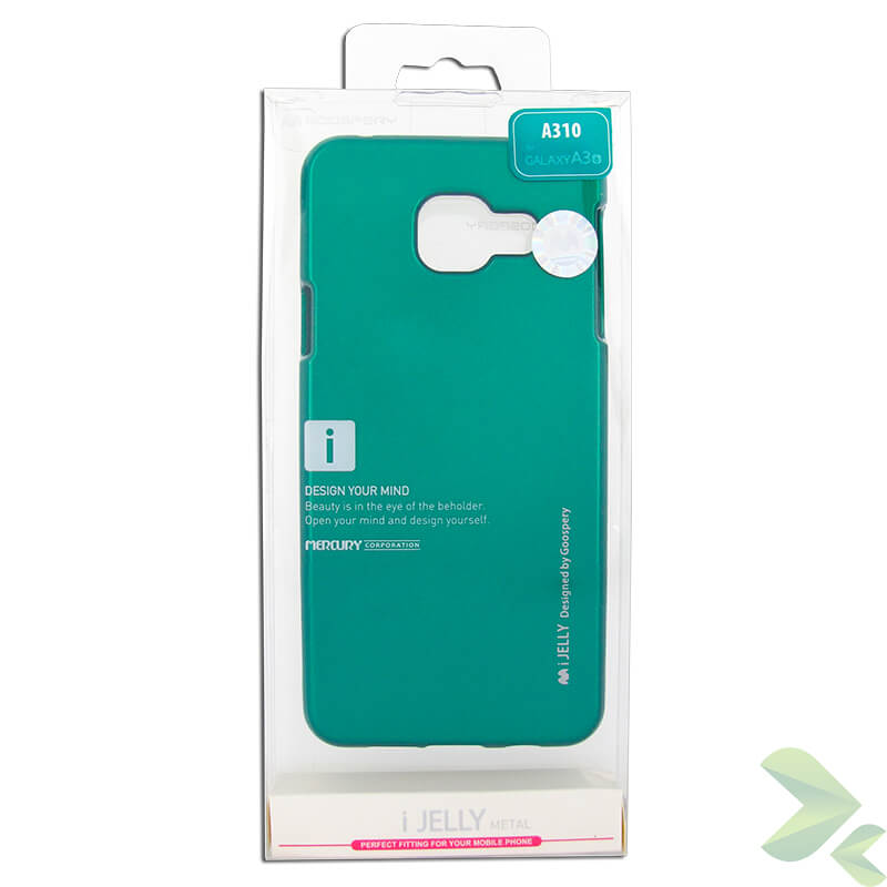 Mercury I-Jelly case for Samsung Galaxy A3 (2016), green