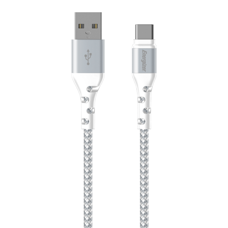 Energizer Ultimate C520CKWH USB-A–USB-C-lataus- ja datakaapeli, 2 m, valkoinen