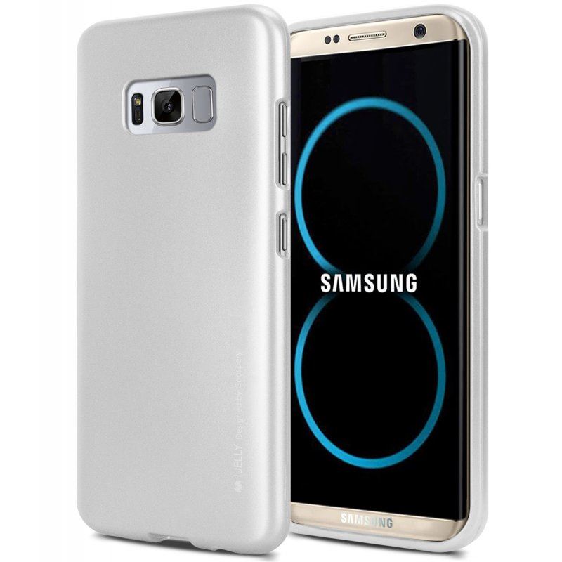 Mercury I-Jelly case for Samsung Galaxy S8+, silver
