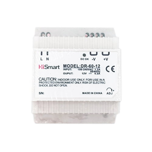 Virtalähde 12V, 4,5A, 60W, DIN