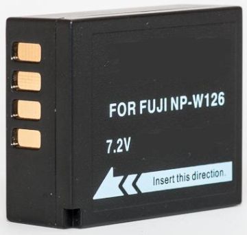 Extra Digital DV00DV1316 Replacement Battery for Fujifilm NP-W126, 1,260 mAh, 7.2 V