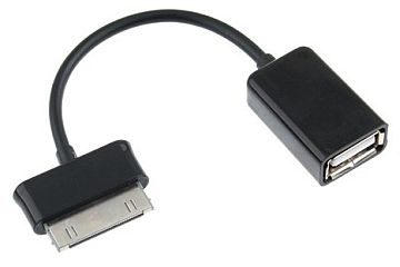OTG USB -adapteri - Galaxy Tab 10.1, 25cm
