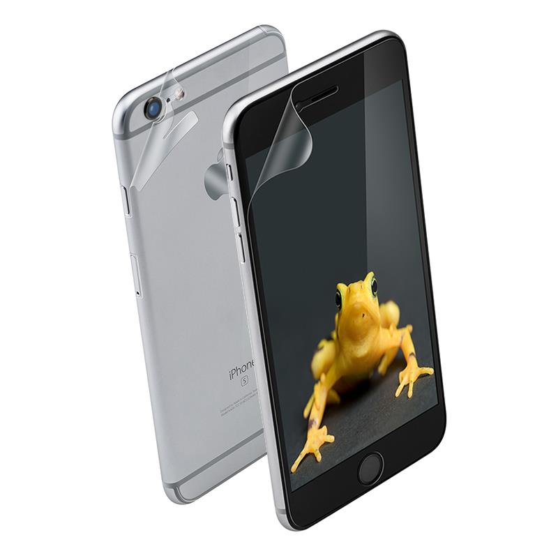 Wrapsol Ultra -suojakalvo iPhone 6s Plus / 6 Plus -puhelimen näytölle ja takapinnalle