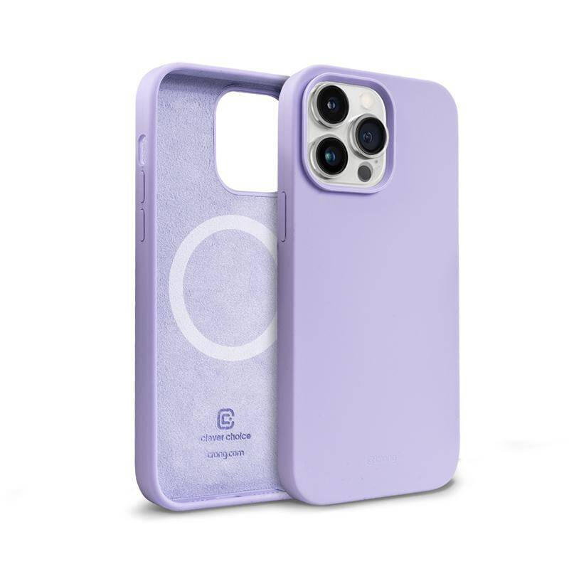 Crong Color Cover Magnetic suojakuori iPhone 14 Pro -laitteelle, MagSafe-yhteensopiva, violetti