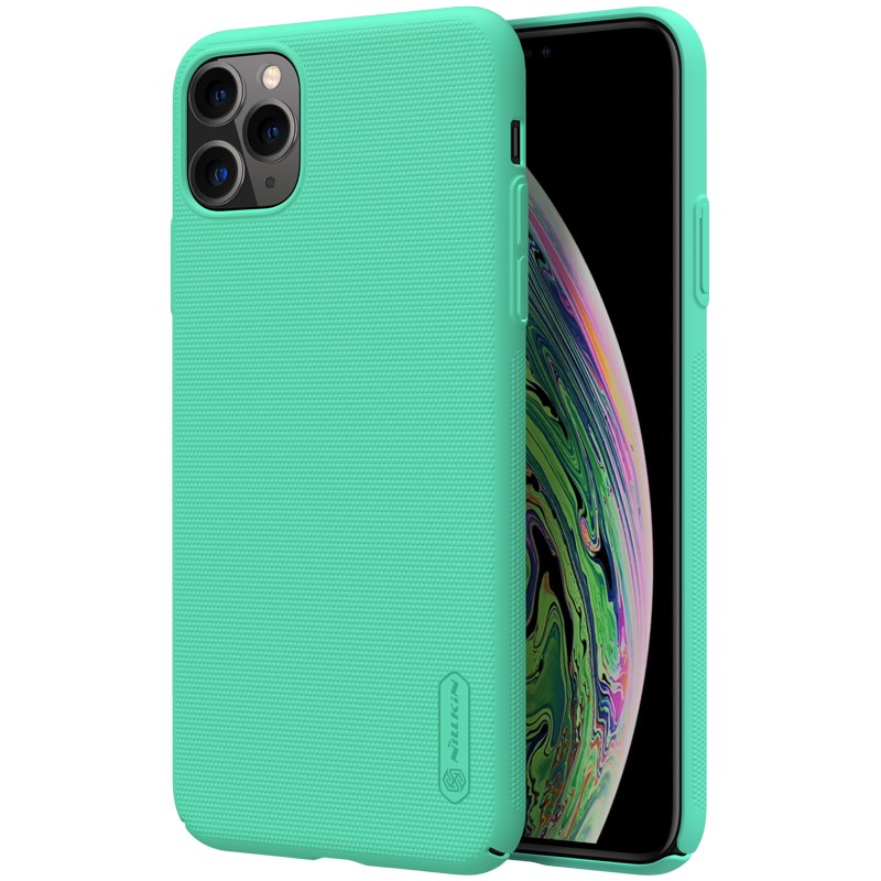 Nillkin Super Frosted Shield suojakuori laitteelle Apple iPhone 11 Pro Max, mintunvihreä