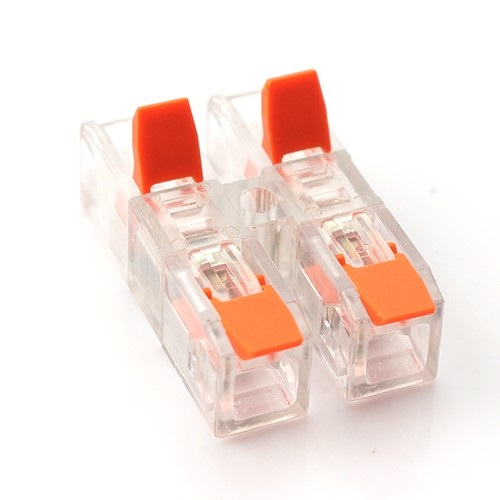 Suora vipuliitin johdoille, 2 tuloa / 2 lähtöä, 0,2–4,0 mm², 32 A, 450 V, 20 kpl