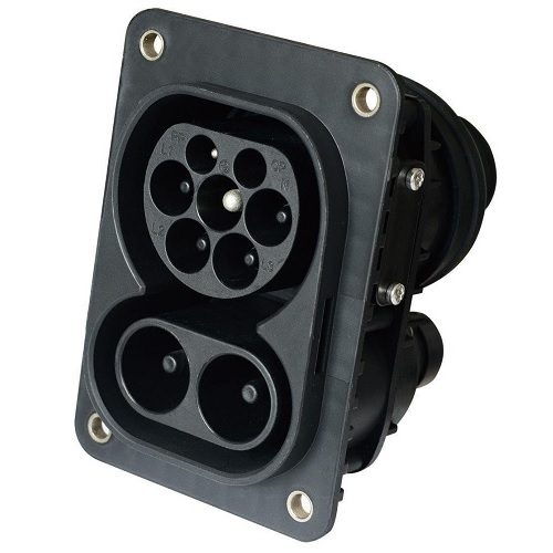 Duosida EV200436 CCS Combo 2 Vehicle Inlet, 200 A DC / 32 A 3-Phase AC