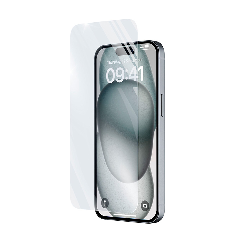 Cellularline Impact Glass karkaistu näytönsuojalasi iPhone 15 Plus / 15 Pro Max -laitteelle