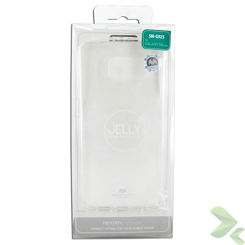 Mercury Transparent Jelly case for Samsung Galaxy S6 Edge, clear