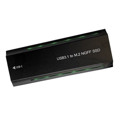 M.2 PCIe NGFF/NVMe SSD-kotelo USB3.2, 20Gbps, RGB