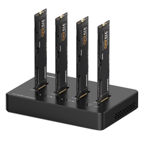 SSD nelipaikkinen telakka M.2 NVME, USB-A, USB-C