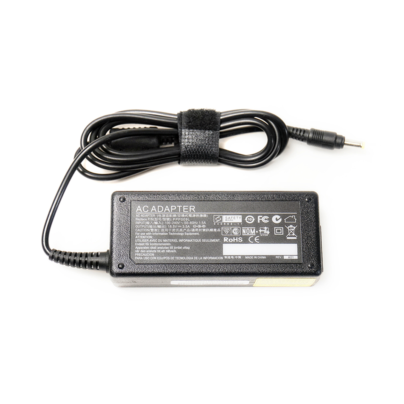 Kannettavan virtalähde HP 65W: 18,5V, 3,5A
