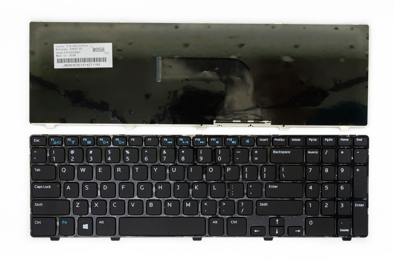 Näppäimistö DELL Inspiron 15: 3521, 3537; 15R: 5537, 5521; Vostro: 2521, V2521