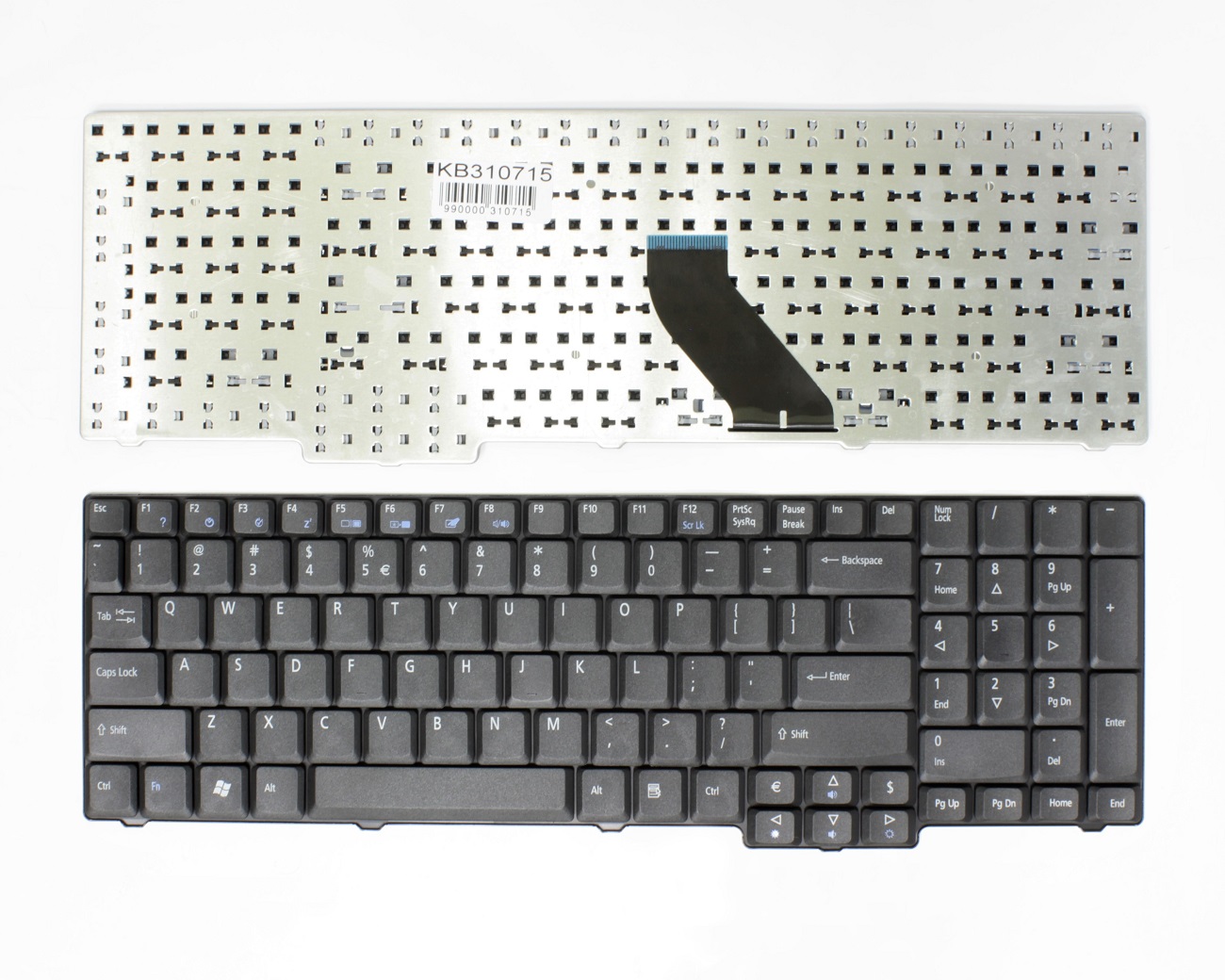 Näppäimistö ACER Aspire: 5235, 5335, 5535, 5735, 6530, 7220, 8920, 9300