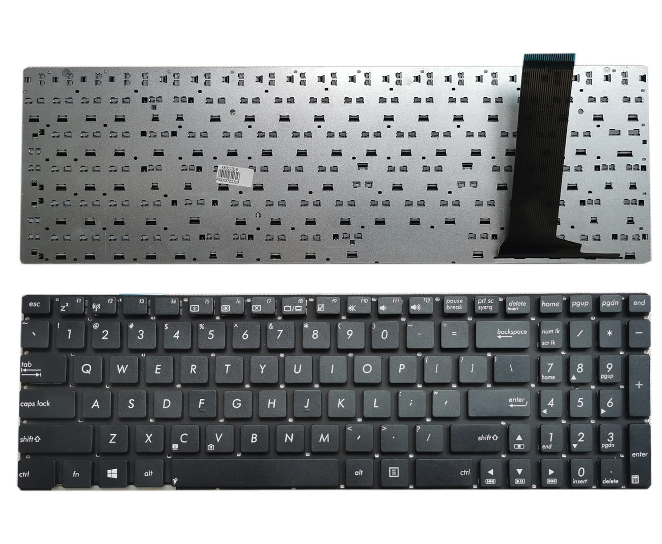 Näppäimistö ASUS N56, N76, R500v, S500, U550 (US)