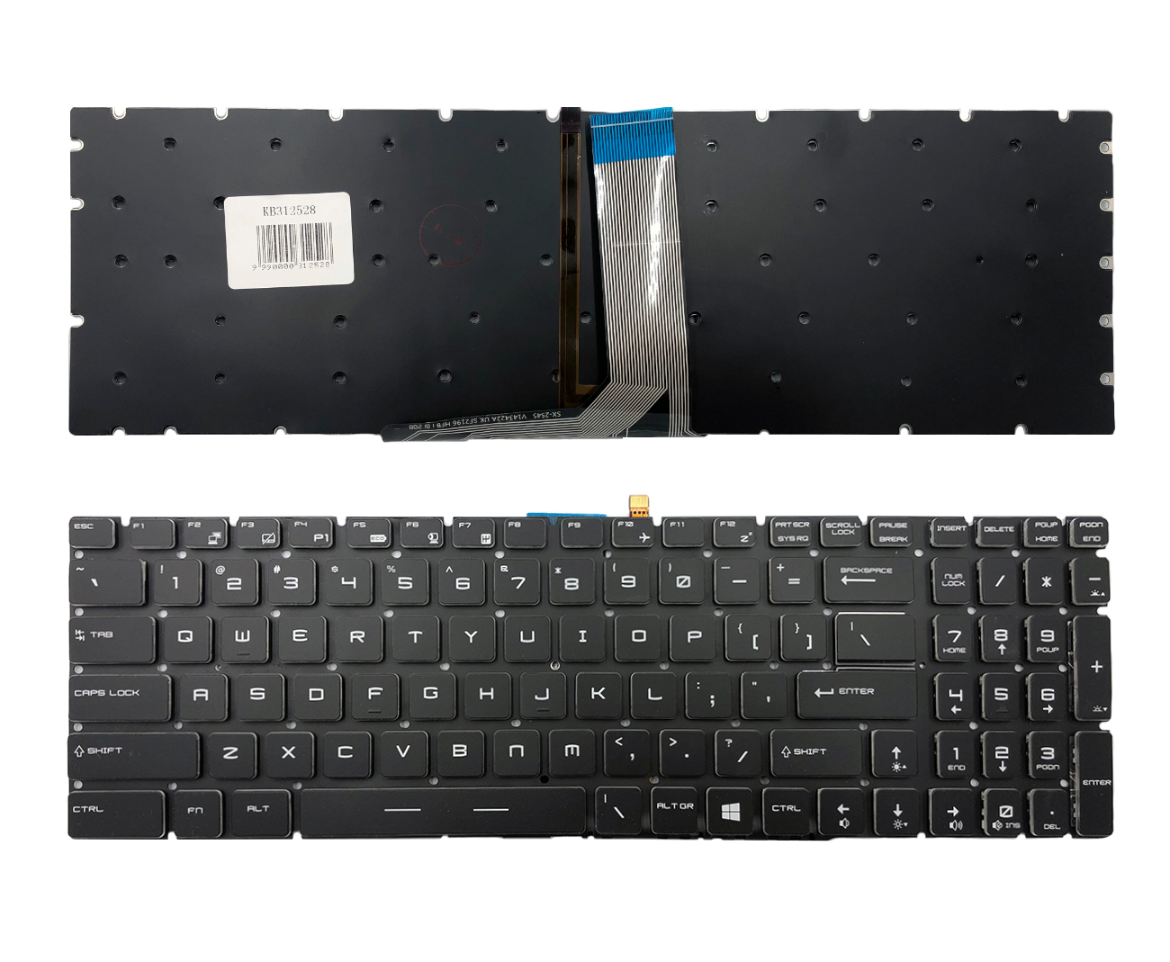 Näppäimistö MSI: GT72, GS60 RGB-taustavalolla