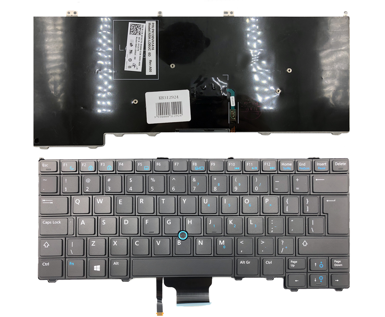 Näppäimistö Dell: Latitude E7240, E7440, D4HRW UK