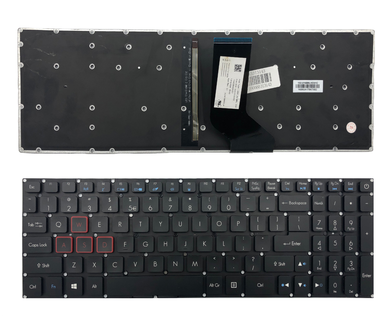 Näppäimistö ACER: Aspire VN7-793, VN7-793G taustavalolla