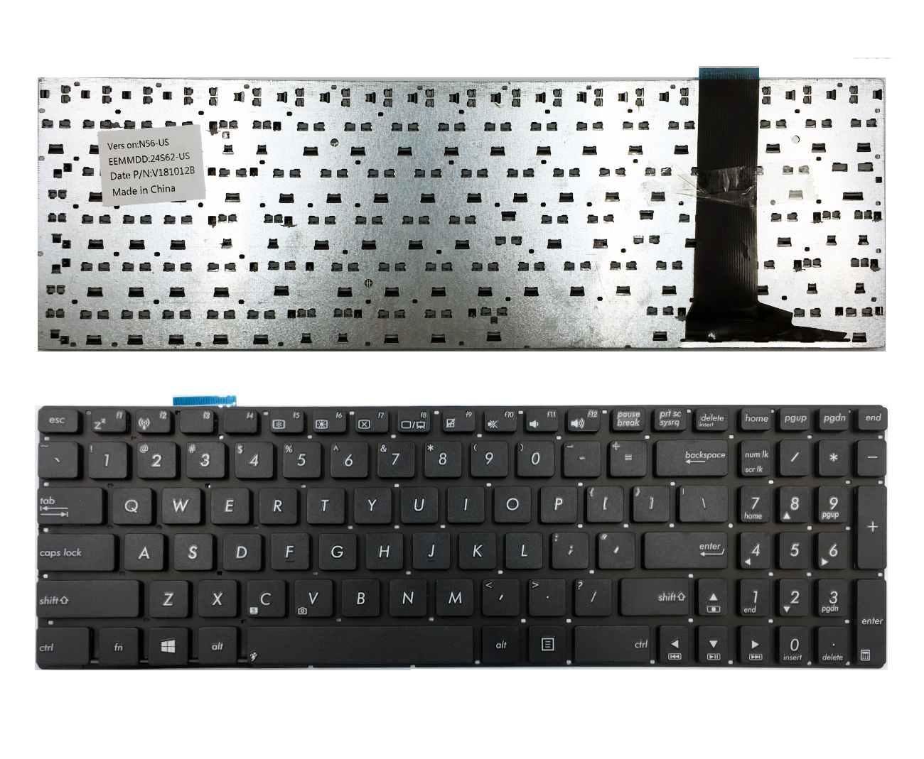 Näppäimistö ASUS: N56VB, N56J, N56JN