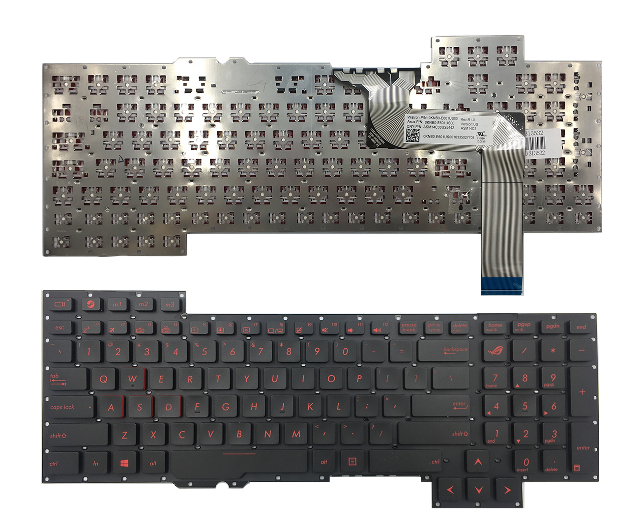 Näppäimistö ASUS: ROG G751, G751J, G751JL, G751JM, G751JT, G751JY