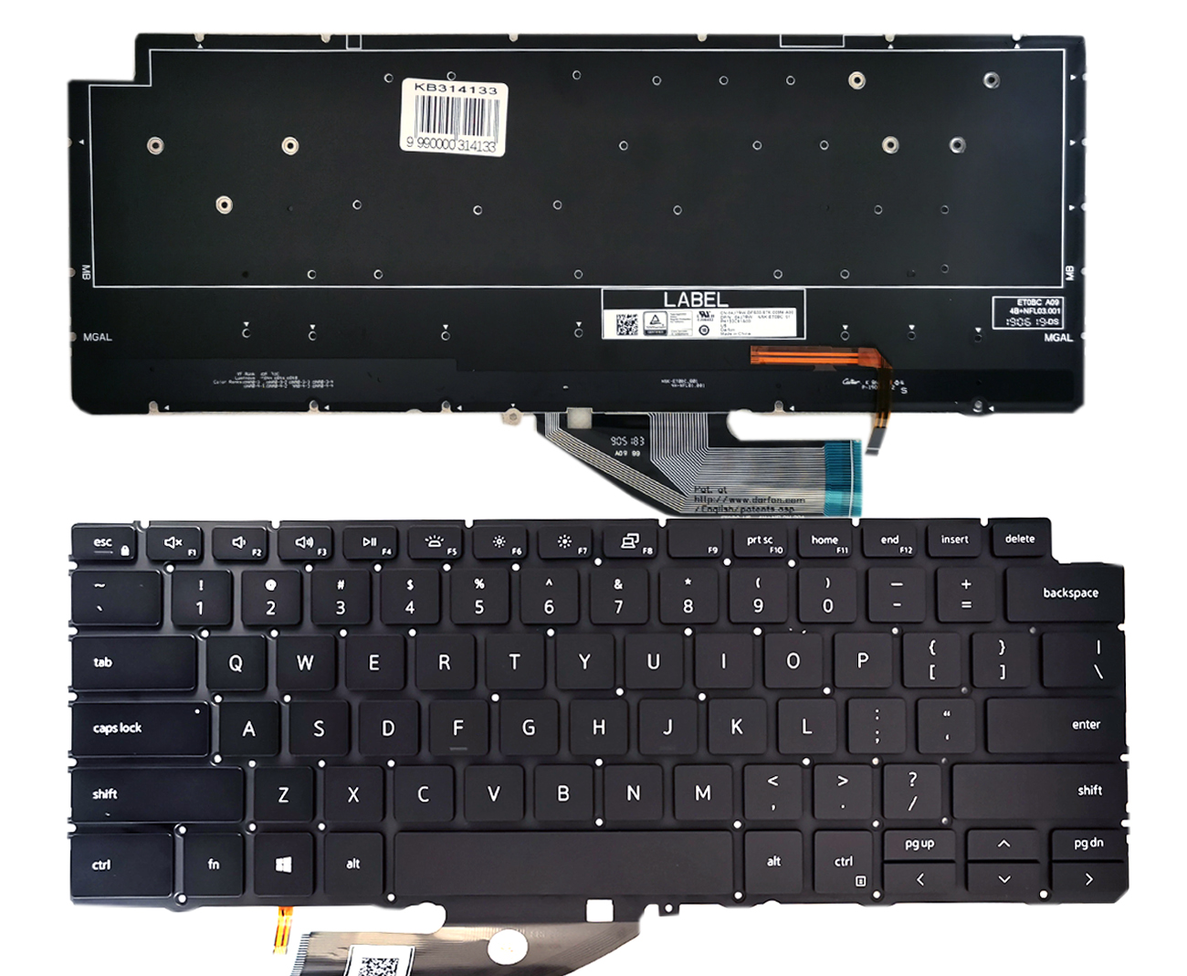 Näppäimistö DELL XPS 13: 7390, 9730, 9780