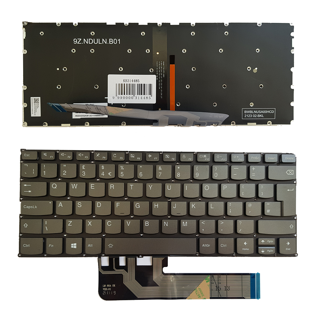 Näppäimistö Lenovo Yoga 730-13IKB, 730-15IKB, UK, with backlight