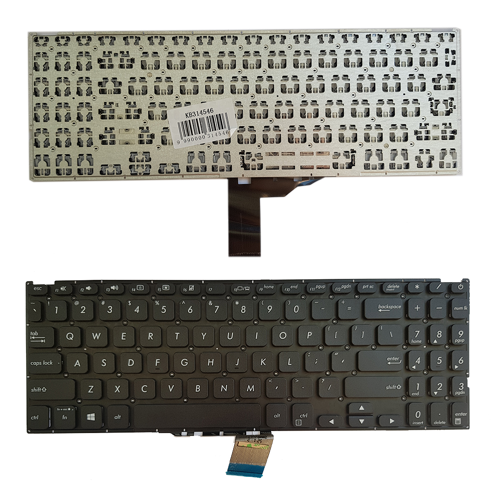 Näppäimistö Asus X512J, X512F X512D X512U, US