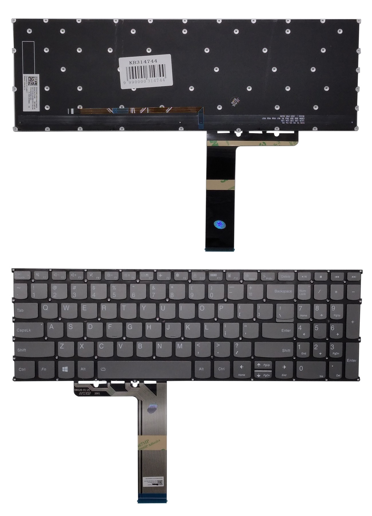 Näppäimistö LENOVO ThinkBook 15 G2, taustavalolla, US