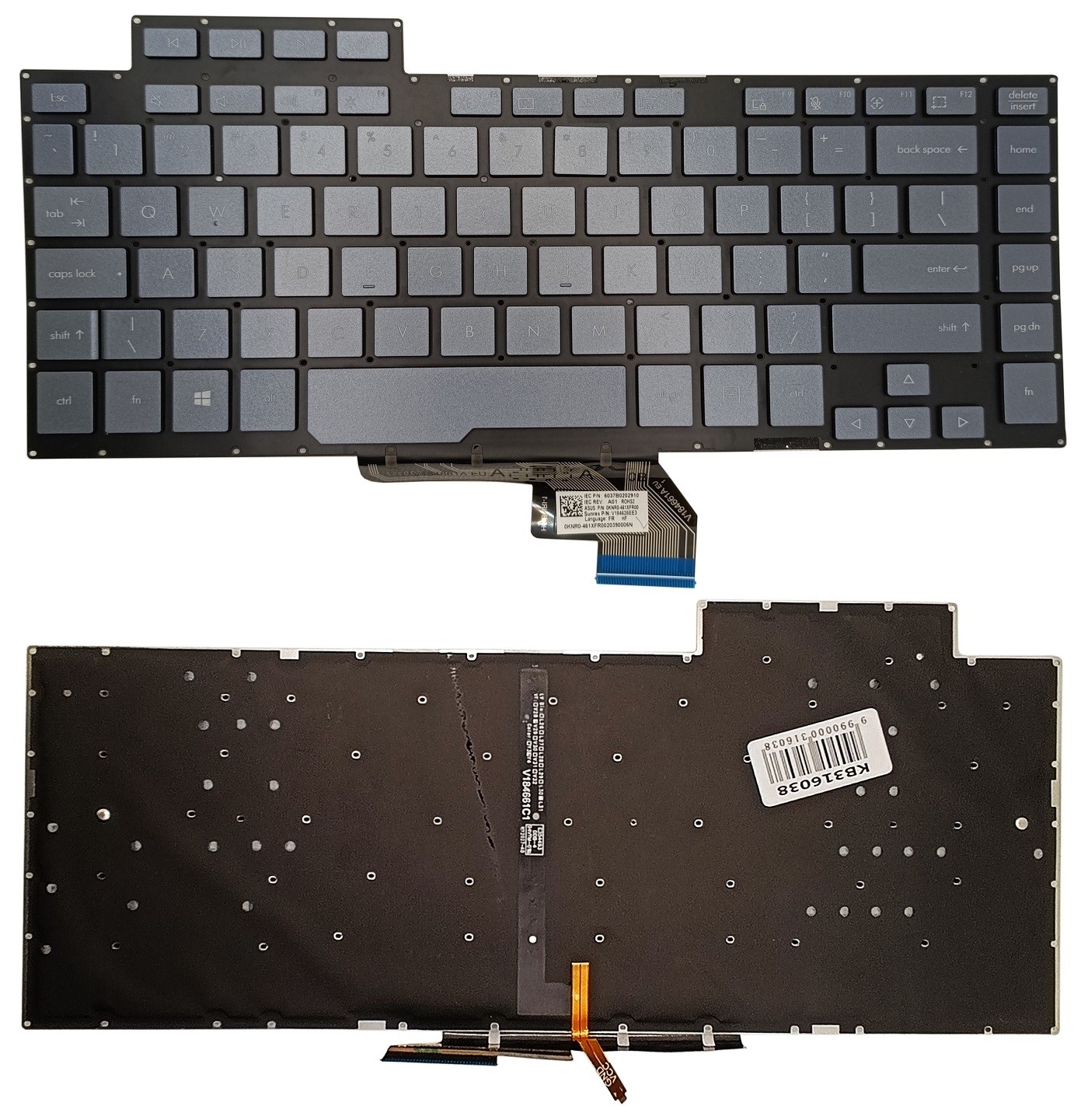 Näppäimistö ASUS Studio Book H500GV, US, taustavalolla
