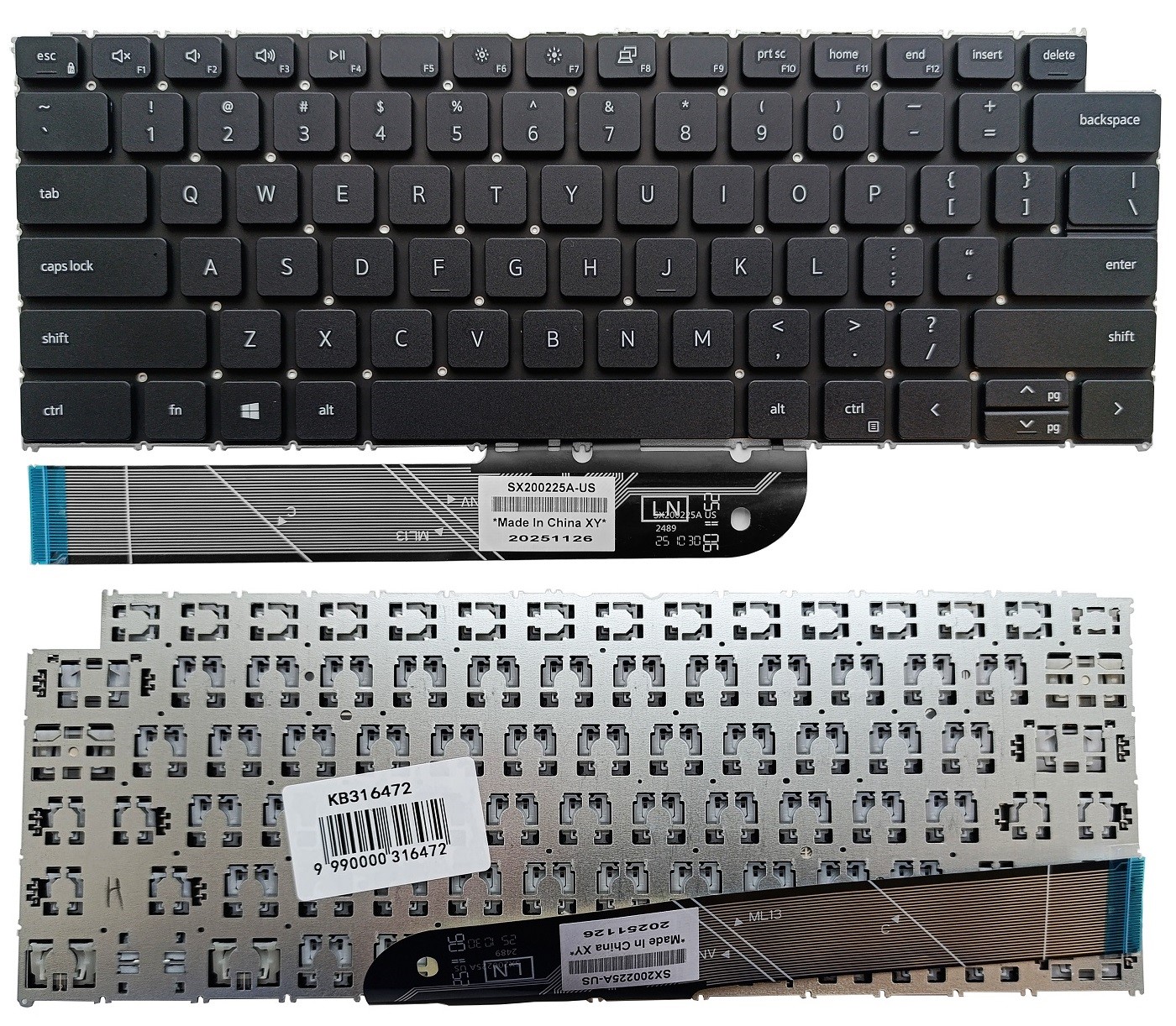 Näppäimistö DELL Inspiron 5310, 5418, 5620, 7620, 7630, US