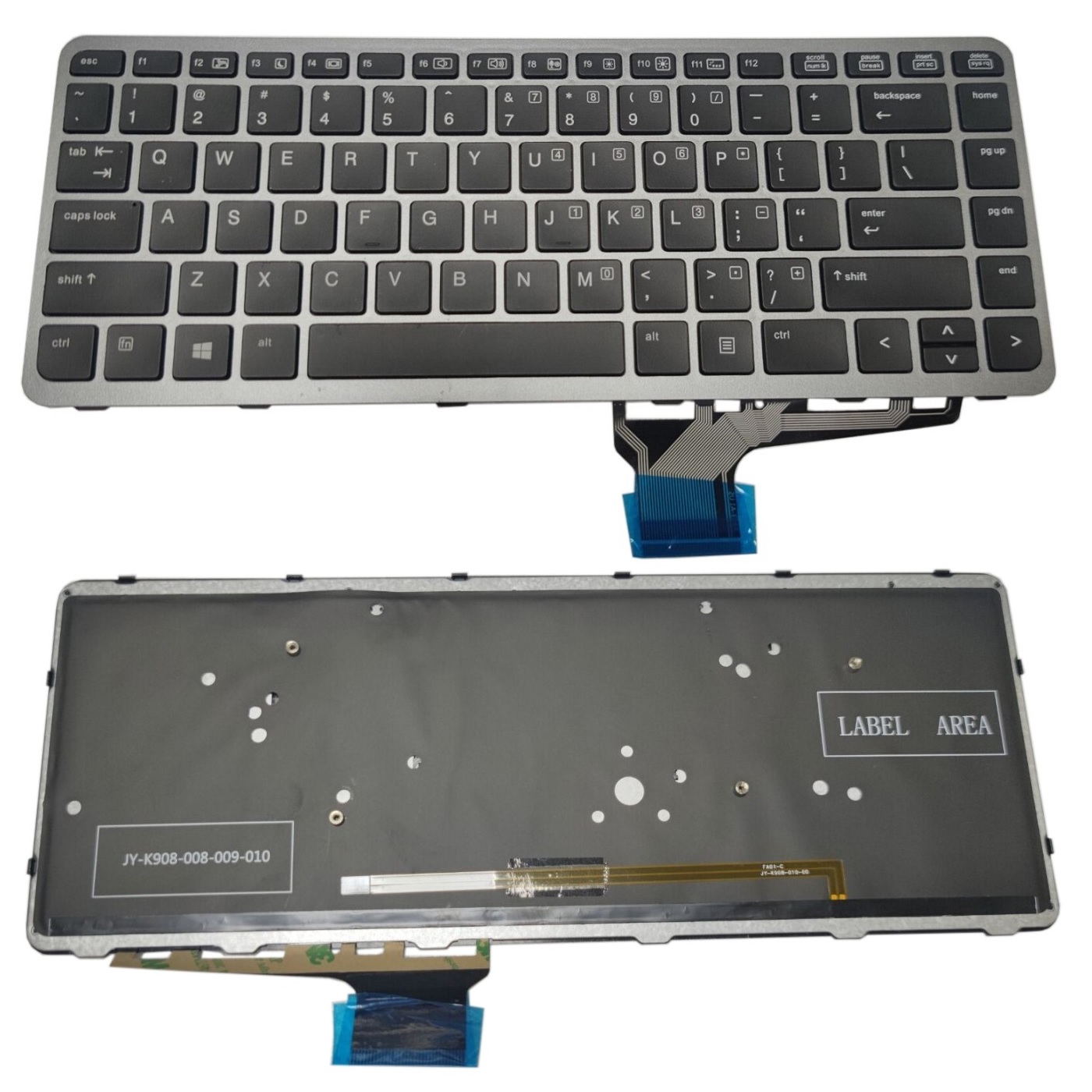 HP Folio 1040 -näppäimistö ilman taustavaloa, US-asettelu