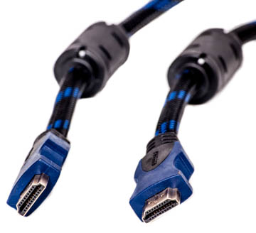 Kaapeli HDMI - HDMI, 3m, 1.4 ver., nylon, kultapinnoitettu