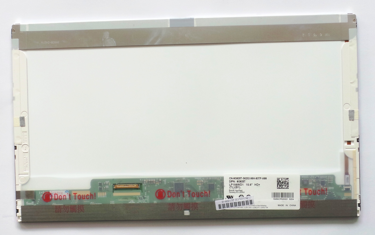 Kannettavan tietokoneen LCD-näyttö 15,6" 1600 x 900 HD+, LED, kiiltävä, 40pin (vasen), A+