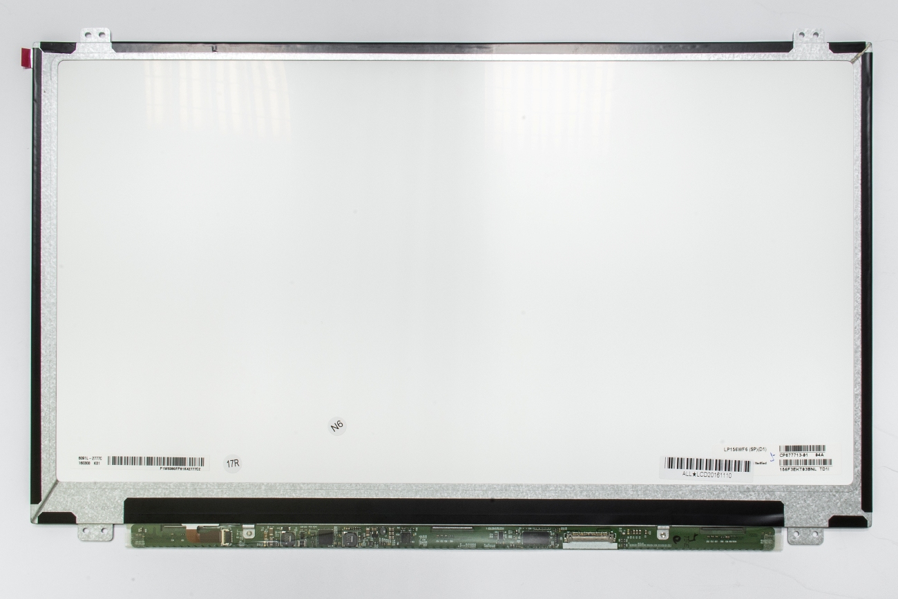 Kannettavan tietokoneen LCD-näyttö 15,6" 1920 x 1080 FHD, LED, IPS, SLIM, matta, 30pin (oikea) EDP, A+